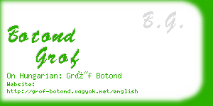 botond grof business card